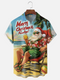 Men's Christmas Funny Graphic Short Sleeve Hawaiian Shirt